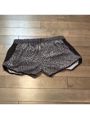 Under Armour Women’s S Athletic Shorts Geometric Gray/Black/White Lined